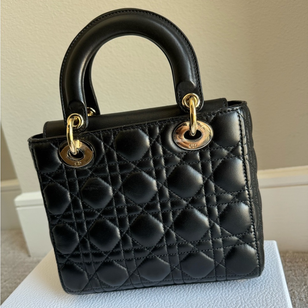 Used Lady Dior Small Black - Picture 11 of 14